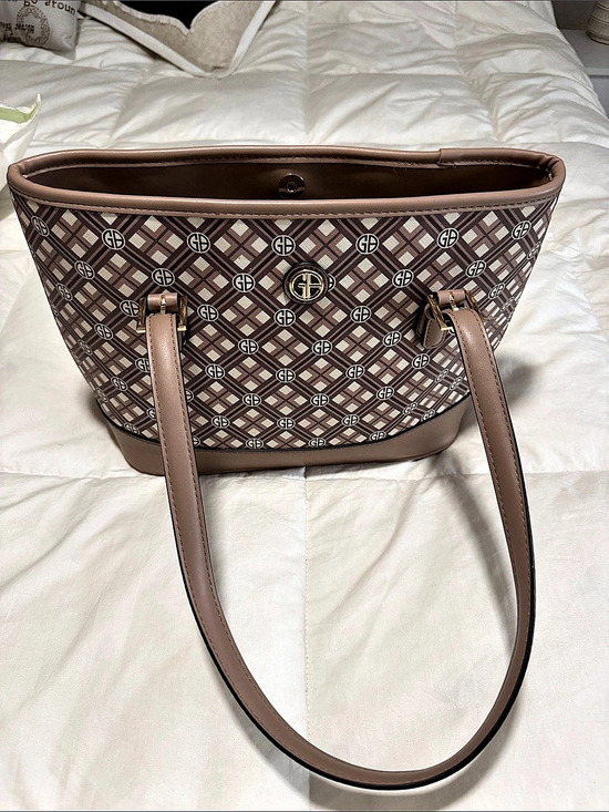 Giani Bernini Handbags - Gianibernini  Geometric Tote in Brown Like New
